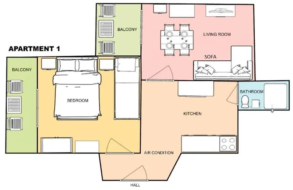 Mirjana F Apartaments Baška 0*,