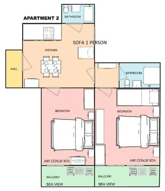 Mirjana F Apartaments Baška Croazia